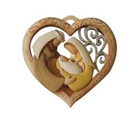 Figurine Sainte Famille Née du Christ Collection Statue en Bois Religieux Décorations pour Maison Catholique