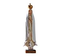 Figurine Sainte - Notre-Dame de grâce Figurine sur base, Dame de Fatima Sainte Figure | Statue de Notre-Dame de Fatima peinte à la main, statue religieuse sculpture statuette Vierge Marie decoraci