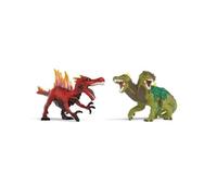 Schleich Figurine Saurien de feu vs Lézard de la jungle - Coffret de 2 pièces dès 7 ans