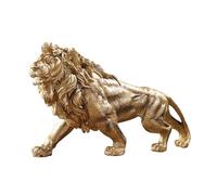 Figurine Sauvage Africaine, Cadeaux de Collection Forts Amant de Lion, Sculpture d'art Moderne, Statue d'animal en résine, pour Accessoires de Bureau de décoration de Bureau