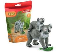 Figurine Schleich 42566 Maman & Bébé Koala Wild Life 13,6x5,8x19,2 cm Gris G