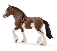 Figurine Schleich - Animal de la ferme - Jument Clydesdale - Personnages miniature - Intérieur - Enfant