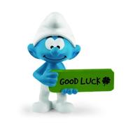 Schleich 20829 Schtroumpf Chanceux Figurine (The Smurfs) Multicolore