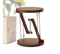 Figurine scientifique flottante en bois - 12 x 12 x 15 cm - Jouet de bureau - Appareil décoratif cool - Idéal pour la maison, le bureau, l'intérieur, l'extérieur, le coin de table, la porte d'entrée