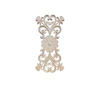 Figurine sculptée en bois Floral, artisanat, appliques de sculpture, décalcomanies décoration maison for incrustation meubles(L-32cmX16cm)