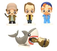 SD Toys – Figurines Jaws POKIS – Pack de 4 (Brody, Hooper, Quint et Requin)