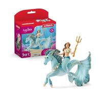 Coffret de jouets Sirène Eyela et Figurine Licorne Marine - Figurine de la Sirène Princesse Eyela, avec sa Baguette Magique et sa Licorne Fille - pour Enfants de 5 ans - schleich 70594 BAYALA