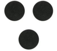 Figurine- Socles Ronds Games Workshop Warhammer (x3) Noir 60 mm