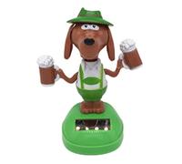 Figurine solaire animée en forme de chien - Avec tête oscillante - Danseuse - Jouet dansant - Jouet de décoration de voiture - Pour la maison et la voiture - Pour enfants