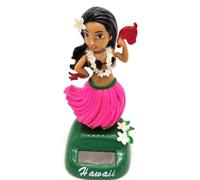 Figurine Solaire Dansante Danseuse Hawaienne Voiture Qui Bouge Bobble Heads Pour Tableaux De Bord,Bobblehead Mignon Pour Tableau De Bord De Voiture Figurine Hawaïenne Voiture Décoration