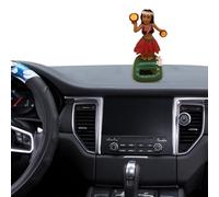 Figurine Solaire Dansante, Jouet De Figure De Danse Solaire, Danseuse Hawaienne Voiture Qui Bouge, Figurine Hawaïenne Voiture Décoration De Voiture Solaire, Figurines de Collection à énergie Solaire