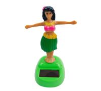 Figurine Solaire - Figurines De Danse Solaire De 10 Cm avec Tête Mobile | Figurine Hawaïenne Excitée par La Lumière | Bureau Car Decor | Jouet De Tableau De Bord pour
