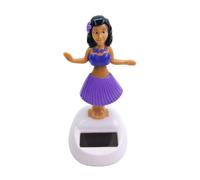 Figurine Solaire - Figurines De Danse Solaire De 10 Cm avec Tête Mobile | Figurine Hawaïenne Excitée par La Lumière | Bureau Car Decor | Jouet De Tableau De Bord pour