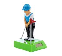 Puckator Figurine solaire - Joueur de golf - Plastique durable - 12 cm - Intérieur