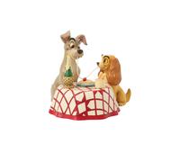 Enesco Figurine à LED Disney Traditions – La Belle et le Clochard Scène Spaghetti