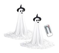 Figurine spectre lumineux en hauteur réglable pour extérieur et intérieur sécurisé pour Halloween, arrangements de décoration, fournitures de fête, décorations de cour