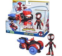 Figurine Spider-Man Arachno-moto lance-toile avec véhicule et projectiles - HASBRO - dès 4 ans