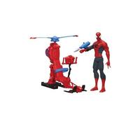 Figurine Spider-Man avec hélico 30 cm