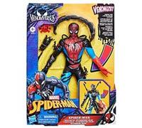 Figurine Spider-Man Métamorphose liquide de 28 cm avec accessoires, Marvel Spider-Man VenomVersus, jouets de super-héros pour enfant