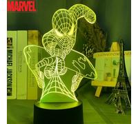 Figurine Spiderman, décoration animée, petite veilleuse créative et personnalisée pour chambre à coucher, cadeau pour amis, idéale pour la nuit. Spiderman-07