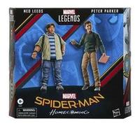 Spider-Man Hasbro Marvel Legends Series 60e Anniversaire, Pack de 2 Figurines Peter Parker et Ned Leeds Univers MCU, 15 cm, 7 Accessoires F3457 Multicolore