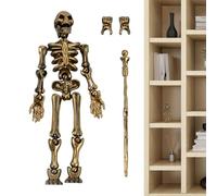 Figurine squelette - Accessoires d'assemblage magnétiques réalistes | Figurine de modélisme artisanale, mini présentoir anatomique, décoration d'intérieur pour bibliothèque, coiffeuse