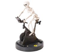Figurine Squelette d'halloween - Décoration De Vélo D'équitation en Résine, Affichage Squelette Statistique Statique, Ornement De Nouveauté Drôle | Décoration d'halloween De Table pour La Maiso