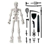 Figurine Squelette,Modèle De Squelette Articulé | Modèle Osseux Décoratif Halloween pour Enseignement Collection Exposition Bureau Salle de Classe Entrée Réunions Extérieures Fêtes