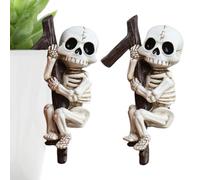 Figurine Squelette Petite Sculpture Amusante Saisonnière En Résine