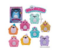 Figurine squishy Smooshzees Cutezees BANDAI 8 cm Souple Extensible Multicolore