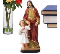 Figurine St Joseph - Statue de St Joseph - Collection religieuse catholique de la Renaissance - Figurines en résine de St Joseph - Décoration élégante pour la maison, le bureau, la collection