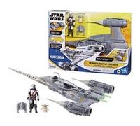 Vaisseau The Mandalorian's N-1 Starfighter, figurines Grogu et Mandalorien de 10 cm, jouet pour enfant dès 4 ans, Star Wars Epic Her