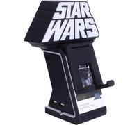 Figurine Star Wars Ikon Light Logo - EXQUISITE GAMING - Cable Guys - Support écouteurs, smartphone ou petit accessoire - 25 cm