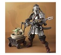 Tamashii Nations Figurine Star Wars The Mandalorian – Ronin Beskar Armor et Grogu 18,5 cm