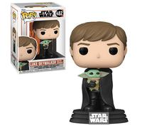 Figurine Star Wars - The Mandalorian - Luke with Grogu Pop 10cm