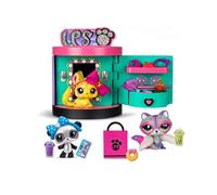 Littlest Pet Shop - Coffret Sweet and Style - Boutique 4 en 1 - Pack de 3 Animaux, 15 Accessoires, 1 Carte, 1 Code Roblox - Mini-Figurines Animaux à Collectionner - Jouet Enfant 4 Ans et + - BF00722