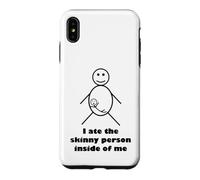Figurine Stickman Stick « I Ate The Skinny Person Inside of me » Coque pour iPhone XS Max