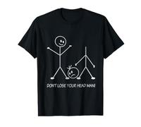 Figurine Stickman Stickman en Forme de bâton Graphique Amusant à ne Pas Perdre la tête T-Shirt Graphique avec Valeur
