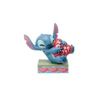 Enesco Figurine Disney Traditions Stitch (Lilo & Stitch) câlinant un cœur Hauteur 13 cm
