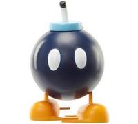Figurine Super Mario : Bob-Omb - Set Figurine Bomb Collection Articule Qui Avance 6.5 Cm + 1 Carte Tigre - Enfant