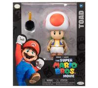 Super Mario Bros Movie - Figurine Toad 13cm - Licence Officielle - Jouet Mario à Collectionner - Figurine de Personnage Articulée - Yeux Acrylique Réaliste - Accesoires - Jouet Enfant dès 3 Ans