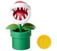 Figurine super Mario plante Piranha avec pièce