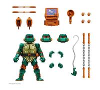 Figurine Super7 Les Tortues ninja Ultimates Warrior Metalhead Michelangelo Vert 18 cm