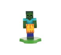 Cableguys Minis Minecraft Zombie Support Telephone et Socle pour écouteurs - Gamer Accessoire pour Setup Gaming et Chambre, Support Smartphone et Petits appareils, Deco Bureau Gaming et Figurines
