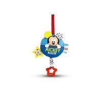 Baby Clementoni - 17211 - Disney Baby - Jouet Doux et Musical Mickey Mouse pour Bébé - Avec porte-tétine - Etoile en Plastique pour se faire les Dents - A partir de 0 mois et plus