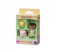 Figurine SYLVANIAN FAMILIES - Bébé écureuil avec chapeau et sac
