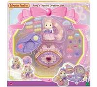 SYLVANIAN Families - La Coiffeuse de la Fille Poney - 5704 - Figurines Prêt à Jouer - Mini Poupées Multicolore