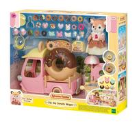 Sylvanian Families - Set figurine Le Chariot de Donuts - 1 fig. +30 accessoires - 3 ans+