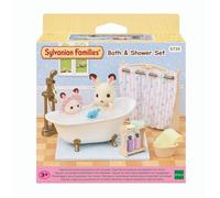 Sylvanian Families – Mobilier – Set Baignoire et Douche 5739 pour mini poupées