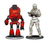 Figurine Syndicate Collectibles Fallout Nukatron & 38 Synthé (x2) Rouge 7 cm